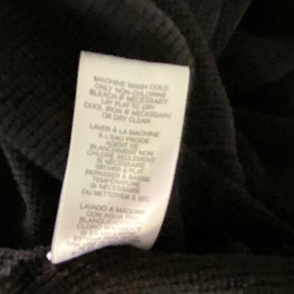 MICHAEL Michael Kors Black Long Sleeve Top Quarter Zip Large - Picture 6 of 6